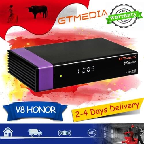 Decoder Gtmedia V8 Honor bulit-in WIFI GT media V8 honor same as Gtmedia V8 nova Full HD FTA DVB-s2 satellite receiver no app