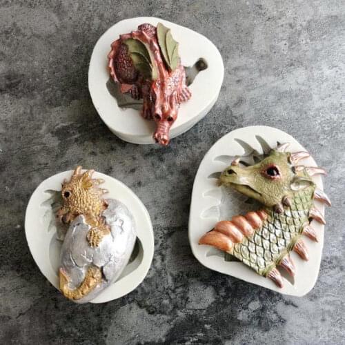 DIY Plaster Dragon Eye Dinosaur Series Silicone Mold Jewelry Fillings Pendant Accessory Charms Handmade Epoxy Resin Mould Craft