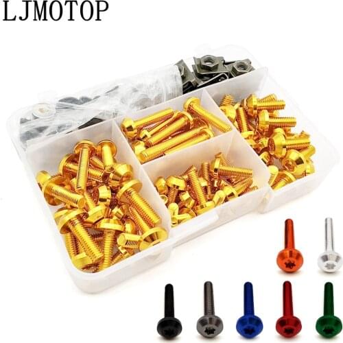 Motorcycle Fairing Bolt Nuts Kit Body Fastener Screws For Suzuki DR 200 250 DR350 350 DRZ 400 650 DR650
