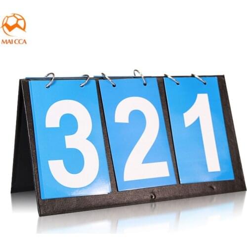 MAICCA score board 3 digit For Table tennis Football scoreboard Portable Soccer Cloth plastic Sports referee points card