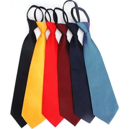Easy Zipper Tie 8.5cm Lazy Short Men Suit Business Wide Tie Black Red Necktie Neckcloth Neckwear Female Party Gravata Gift