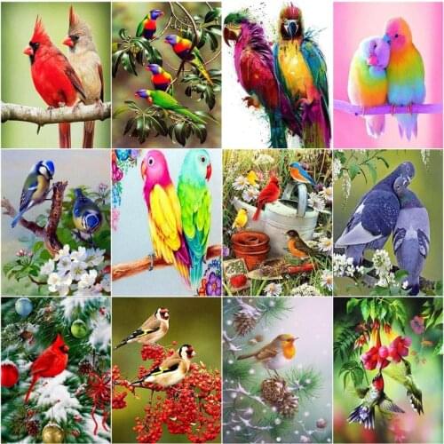 CHENISTORY Diamond Painting DIY Gift HummingBird Full Drill Square Cross Stitch Rhinestones Embroidery 5d Mosaic For Home Decor