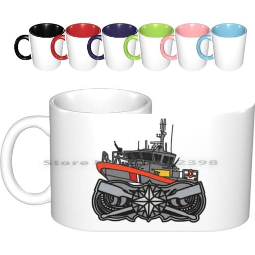 Coast Guard 45-M Coxswain Ceramic Mugs Coffee Cups Milk Tea Mug Uscg Coast Guard Coastie Us Coast Guard Boat Response Boat