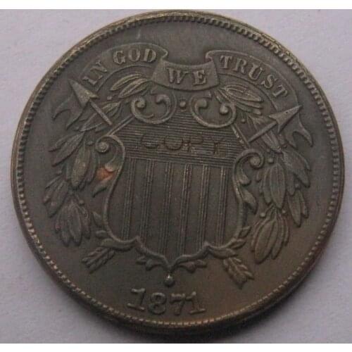 Two Cent 1871 copy coins