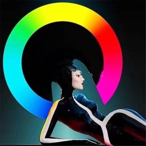 Woman Man Space LED Dress Light Up Circle Hat Gogo Dancer Ladies Dance Outfit DS Suit Costume Performance Clubwear Party Copslay
