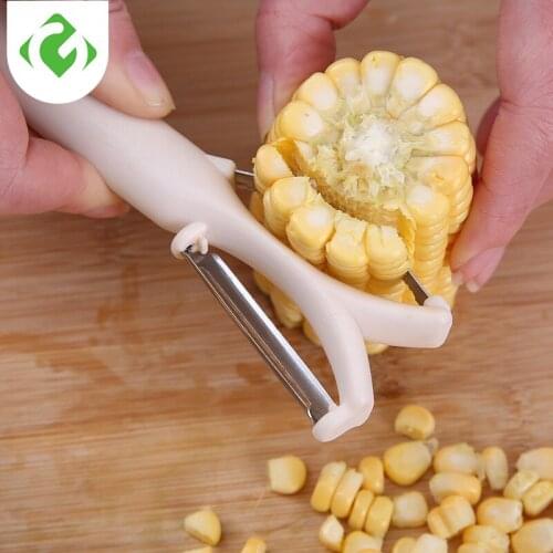Creative Kitchen Corn Stripper Grain Cob Thresher Corn Threshing Peeler 2-in-1 Corn planer Vegetable Fruit Peeler Multi-purpose