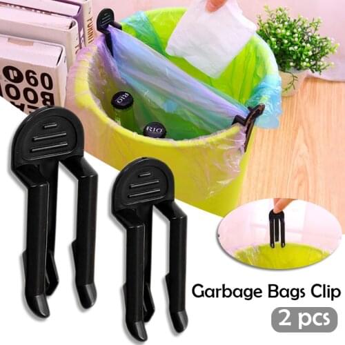 Creative Kitchen Organizer Toilet Trash Cans Anti-skid Clip Shelf Garbage Bag Fixed Folder Barrel Edge Clip Rack effective