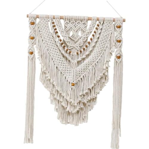 Macrame Wall Hanging Art Woven Boho Home Decor, Beautiful Wall Art for Apartment, Dorm, Room Decoration