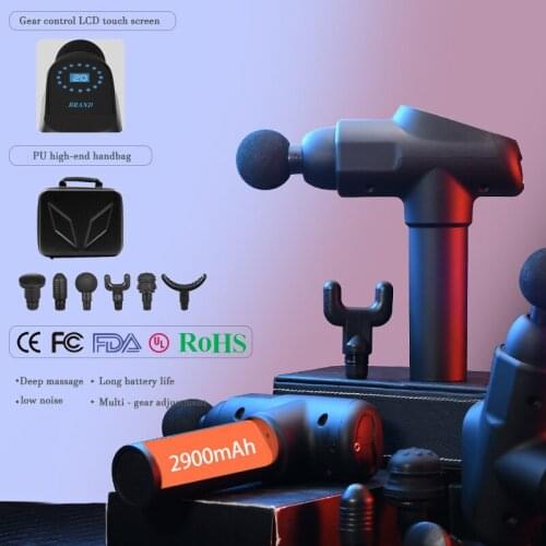LCD Touch Screen Massage Gun Muscle Fascia Gun Deep Tissue Sport Therapy Percussion Pain Relief Relaxation Slimming Shaping