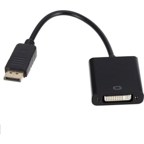 DP To DVI Adapter DisplayPort To DVI Cable Converter Male To Female Support 1080P for Monitor Projector Displays Wholesale