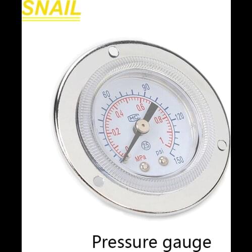 Suitable for CNC Pressure gauge with side pressure gauge 1Mpa 150psi 40mm 60mm panel mount type