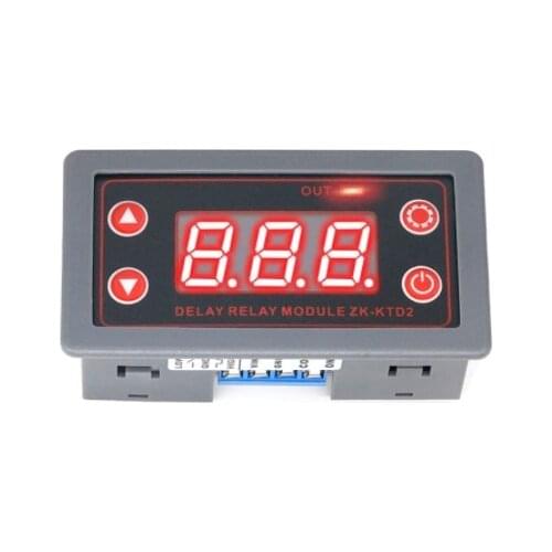 ZK-KTD2 5A 5V 12V 24V Fully Compatible Delay Relay Module Trigger Cycle Timing Industrial Anti-Overshoot