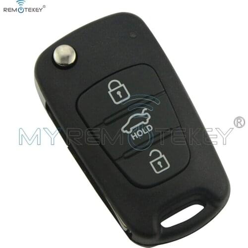 Flip remote key with 46chip 3 button TOY48 434Mhz for Hyundai i20 i30 folding car key remtekey