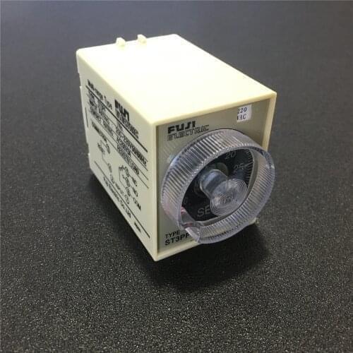 5pcs ST3PF ST3 Time Relay AC 220V 10S 30S 60S 3M Power Off Delay Timer 220VAC 10S/30S/60S/180S Second Knob Control 3A 250VAC