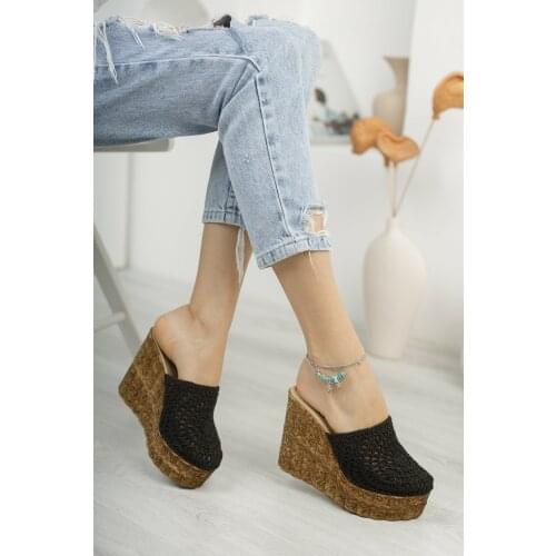 Slippers Women Slides Knitwear Detailed Summer Flip Flops Designer Femme Sandals Luxury Shoes Ladies Made in Turkey