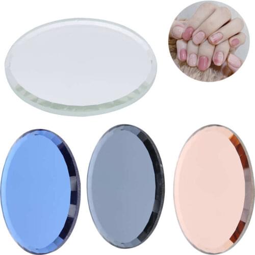 Nail Mixing Nail Art Palettes Glass for Photography Prop for Color Mixing Palettes for Manicure Display Board