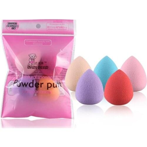 1/4pcs Cosmetic Puff Powder Puff Smooth Womens Makeup Foundation Sponge Beauty to Make Up Tools Water-drop Shape