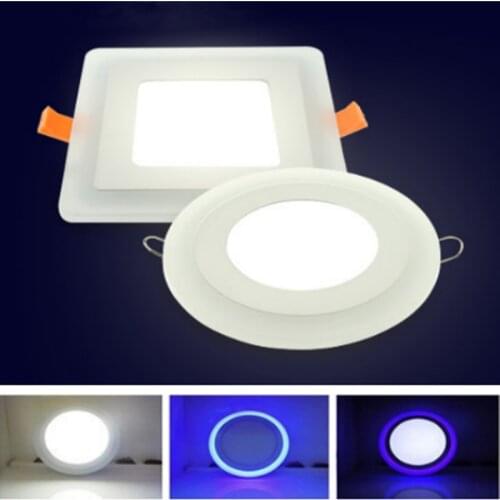 6W 9W 16W 24W LED Ceiling Light Ultra Thin Ceiling Recessed Blue Downlight Round/Square LED Spot Light AC90-260 + LED Driver