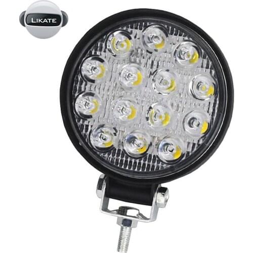 LKT 42WLED Light Bar Work Light 4WD Truck Tractor Boat Trailer 4x4 SUV ATV 12V 24V Flood OrSpot Off Road 6000LM 14SMD