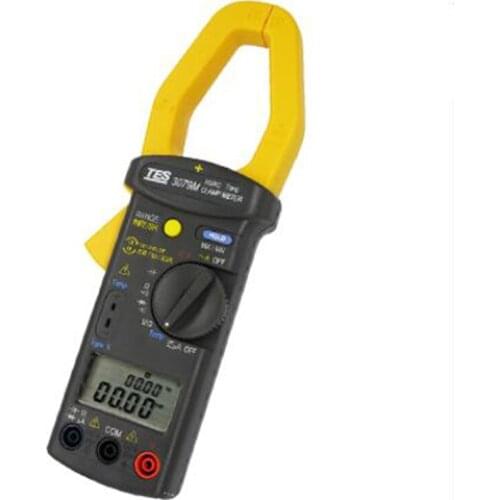 TES-3079 HVAC Trms Clamp Meter (1000A) 10 in 1 Multifunction Clamp Meter,Trms Reading /Dual Display /Auto Power off
