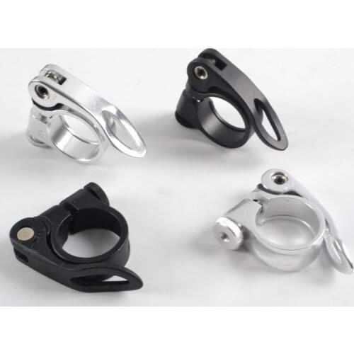 MTB 25.4mm Seat Post Clamp 28.6mm Bicycle Pipe Clamp Road Mountain Bike Quick Release Seatpost Clamps