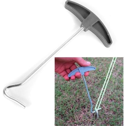 1PCS Camping Tent Peg Stakes Extractor Puller Nail Retractor Hook Wrecking Staple Remover Nail Puller Tent Accessories