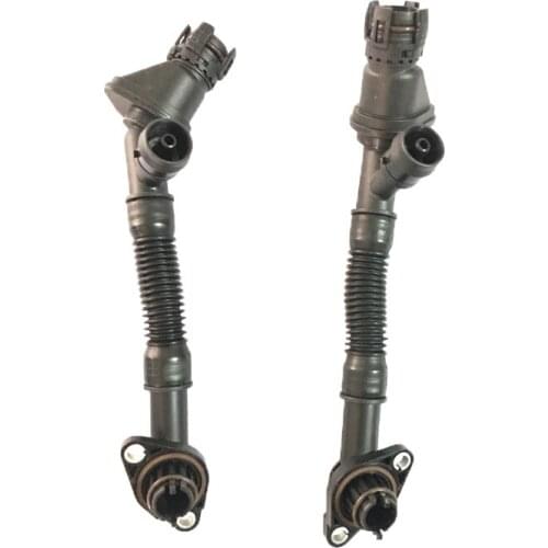 2PCS 11157646086 11157646087 Crankcase Vent Hose Left&Right For-BMW 550I 650I 750I 750Li B7 X5 X6 N63