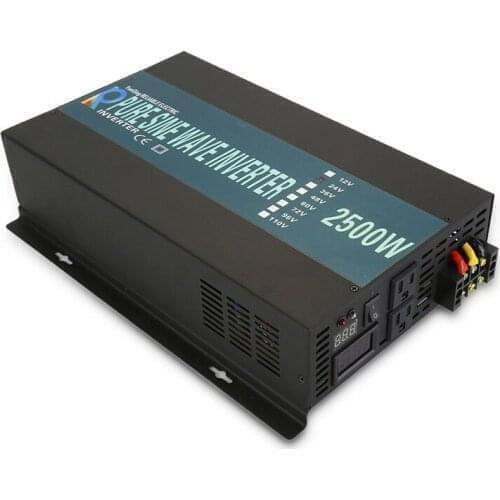 2500W Pure Sine Wave Inverter 12V 220V Car Power Inverter DC to AC Converter Power Bank 12/24V/48V DC to 120V/230V/240V AC