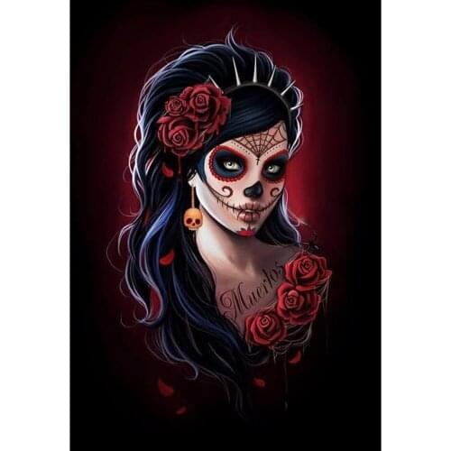 5D DIY Diamond Painting Kits Full Round Drill Wall Picture Flower Woman Handmade Rhinestones Mosaic Craft Gift Home Decor