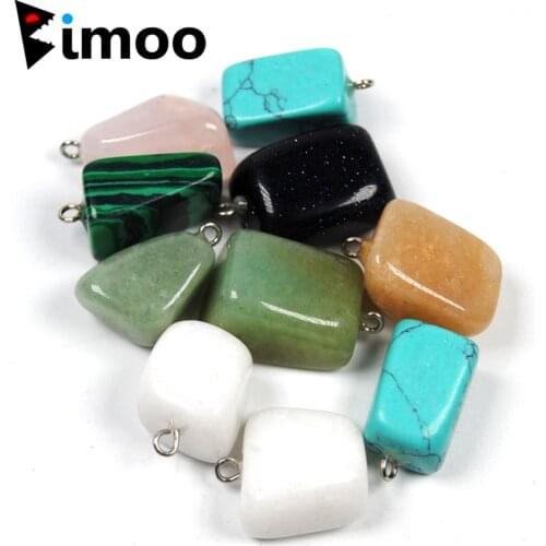 Bimoo 5pcs Mini Natural Stone Fish Sinker Beautiful Fishing Weight 2 ~ 6g for Saltwater Fresh Water Ice Fishing Accessories