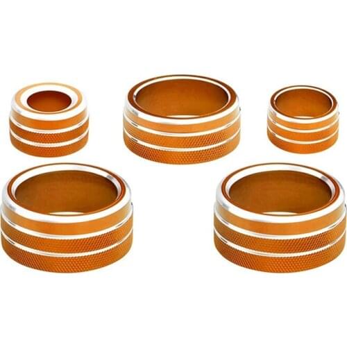 Air Conditioner Switch Trim Cover Center Console Knob Covers AC Button Audio for Toyota Camry 2018-2020