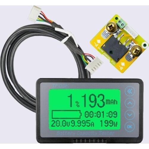 10-120V 50A/100A/350A/500A Coulometer Coulomb Counter Professional Vehicle Battery Capacity Tester Voltage Current DC Display