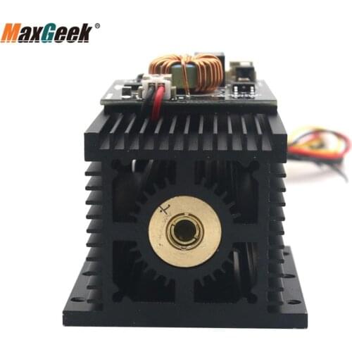Maxgeek 450nm 445nm 15w 15000mw High-Power Blue Laser Diode Module Engraving Wood Metal