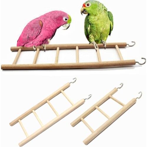 Parrot Ladders Swing Birds Toy Wooden Scratcher Perch Climbing 3/4/5/6 Ladder Bird Cage Hamsters Pet Supplies