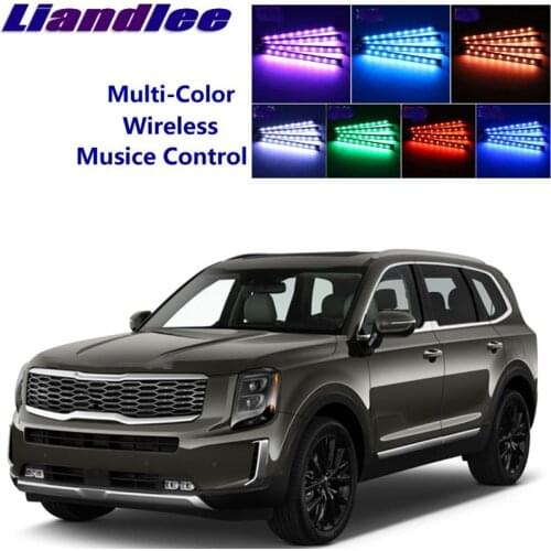 LiandLee Car Glow Interior Floor Decorative Atmosphere Seats Accent Ambient Neon light For Kia Telluride