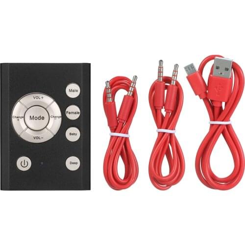 Mini Voice Changer Sound Effects Machine Audio Card Sound Changer Supports Smartphone Tablet Computer for Live Streaming