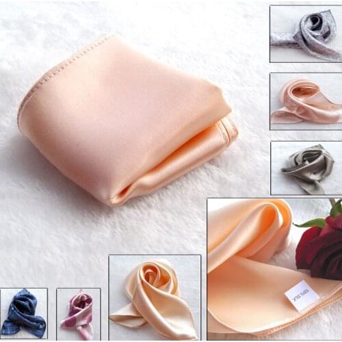 Natural eco-friendly delicate pure silk handkerchief pocket towel beauty hand towel hanjin squareinto sudaria