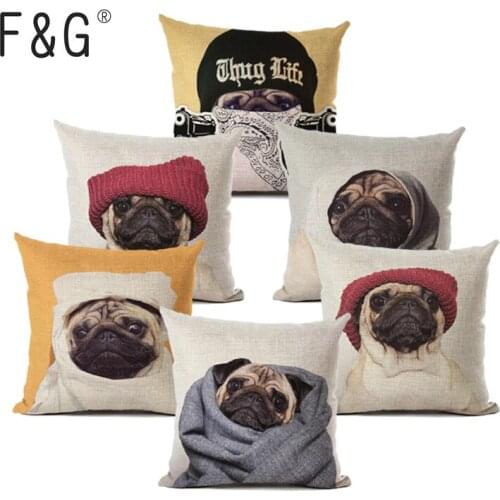 Animal Dog for children cushion cover Decorative Cushion Covers for Sofa Throw Pillow Car Chair Home Decor Pillow Case almofadas