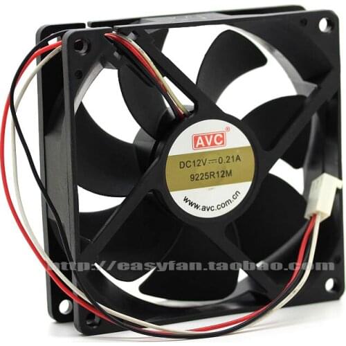 NEW AVC 9025 9CM 9CM ATX 3lines Hydraulic 9225R12M 12V 0.21A cooling fan