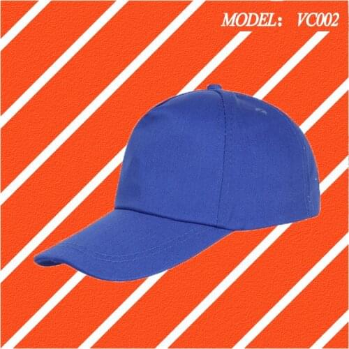 Polyester cotton solid color hat men and women solid color polyester cotton event advertising travel duck tongue hat WH VC001