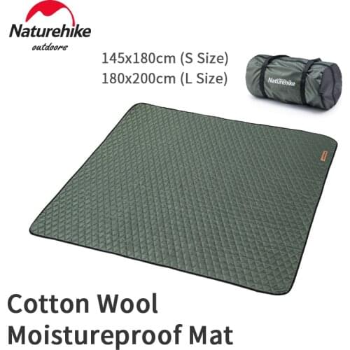 Naturehike Portable 6-8 Persons Cotton Wool Mistureproof Mat Camping Soft Large Area Tent Warm Pad Mattress Machine Washable