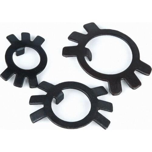 Lock Gasket Spacer GB858 M10 M12 M14 M16-M60 Black Carbon Steel Lock Washers Retaining Stop Washers For Slotted Round Nuts