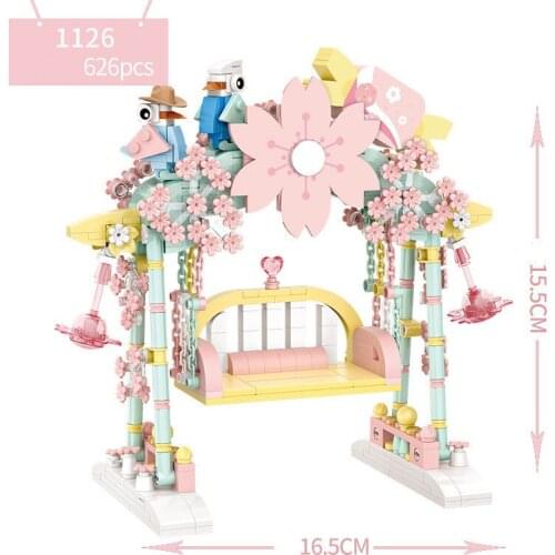 Sakura Swing MINI Release Stress Building Blocks Creative Queen‘s Radio/Piano/Violin Funny Relaxing Toys Christmas For Kids