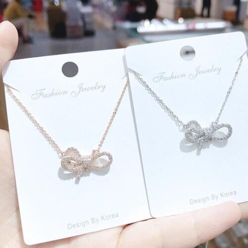 Showfay Personalized Sexy Bow Pendants Necklace for Women Creative Irregular Golden Silver Pendant Fashion Femme Bijoux