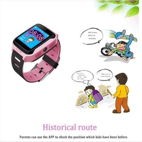 2019 touch screen camera smart waterproof gps tracker sos gms watch for kids children