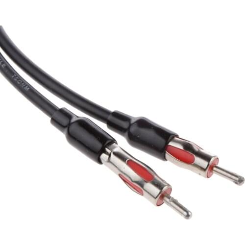 2 Male To One Female Universal Antenna Y Adapter Cable Car Audio Radio