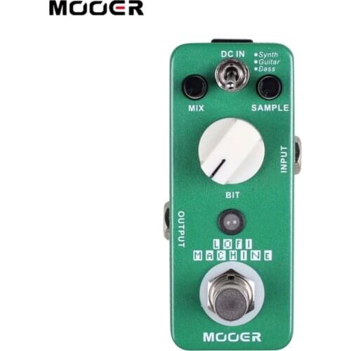 MOOER LOFI MACHINE Sample Reducing Guitar Effect Pedal 3 Modes for Using Guitar, Bass, Synth or Sound Player True Bypass