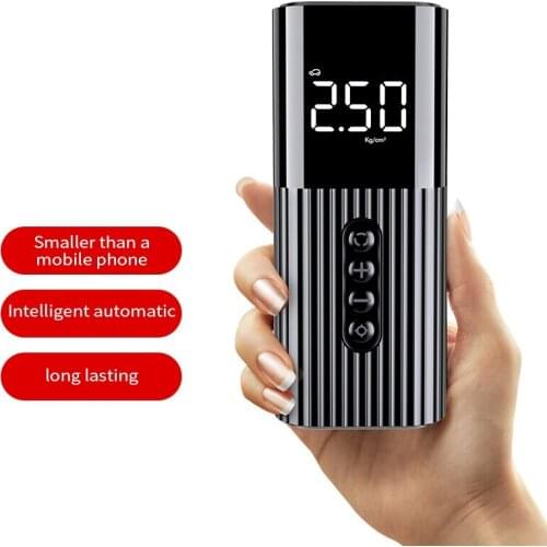 Mini Bicycle Pump LED Smart Digital Pressure Sensor Electric Pump Portable MTB Road Bike Pump Cycling Inflator Bicycle Tools