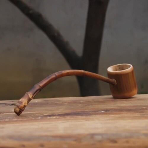 High Quality Water Ladle Natural Creative Water Scoop Special Long-handled Bailer Carbonized Water Bamboo Spoon for Home