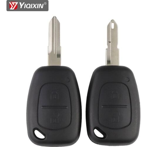 YIQIXIN For Vauxhall Opel Vivaro For Renault Movano Trafic Kangoo Master Car Key Shell Fob Case Clio 2 Button NE73 VAC102 Blade